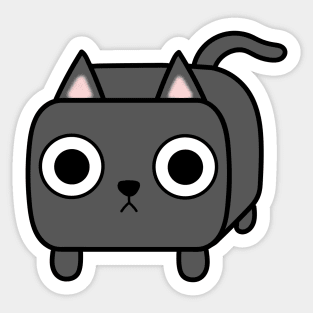 Grey Kitty Cat Loaf Sticker